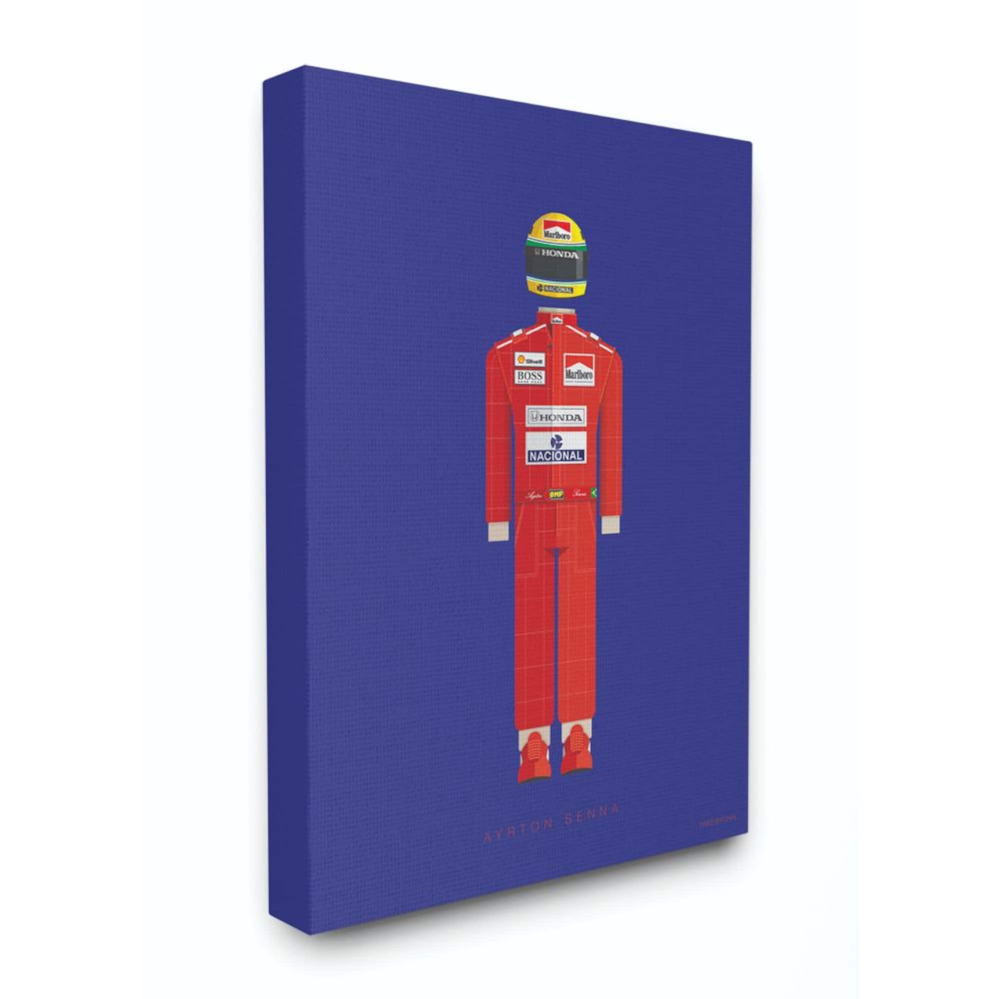 Stupell Industries Ayrton Senna Famous Fashion Design Wall Accent